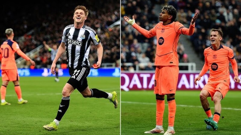Newcastle vs Barcelona - căng thẳng đến những phút cuối cùng